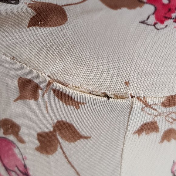 Vintage 70's long sleeve floral button up Dress - Picture 9 of 10